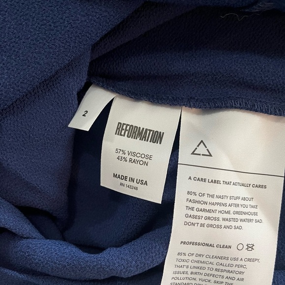 NWT Reformation Rana Mini Slip Dress - Picture 12 of 12